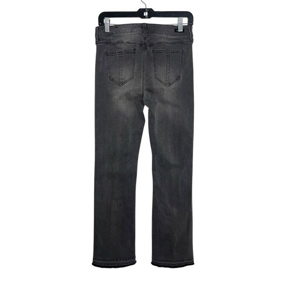 Liverpool Women’s 6 Bootcut Jeans Gray Ankle Slit Mid Rise Stretch - Picture 3 of 7